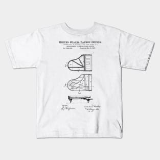 Steinway Piano Patent Black Kids T-Shirt